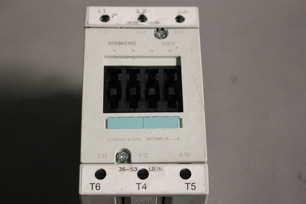 SIEMENS POWER CONTACTOR 3RT1045-1AK60