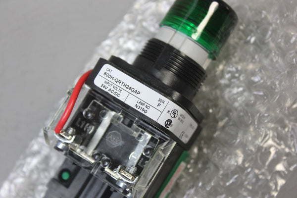 NEW ALLEN BRADLEY GREEN PUSH TO TEST PILOT LIGHT 800H-QRTH24GAP F