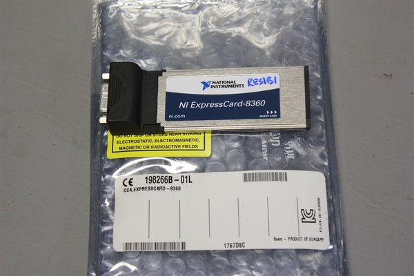 NATIONAL INSTRUMENTS MXI EXPRESS INTERFACE CARD EXPRESSCARD-8360 198266B-01L