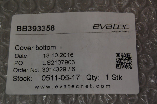 Evatec BB393358 Bottom Cover 