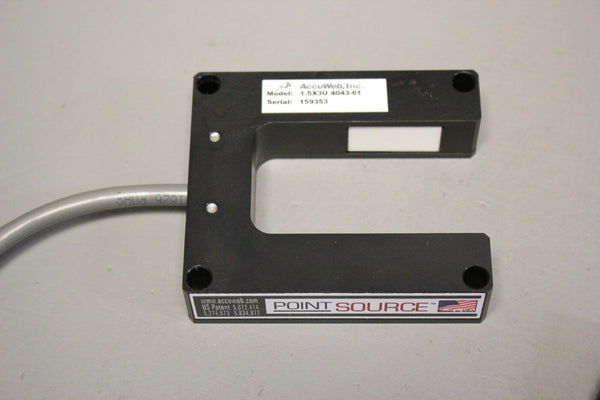 UNUSED ACCUWEB POINT SOURCE EDGE DETECTION SENSOR 1.5X3U 4043-01