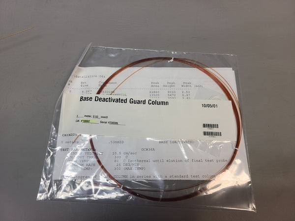 NEW RESTEK BASE DEAC GUARD COLUMN 10002 FUSED SILICA