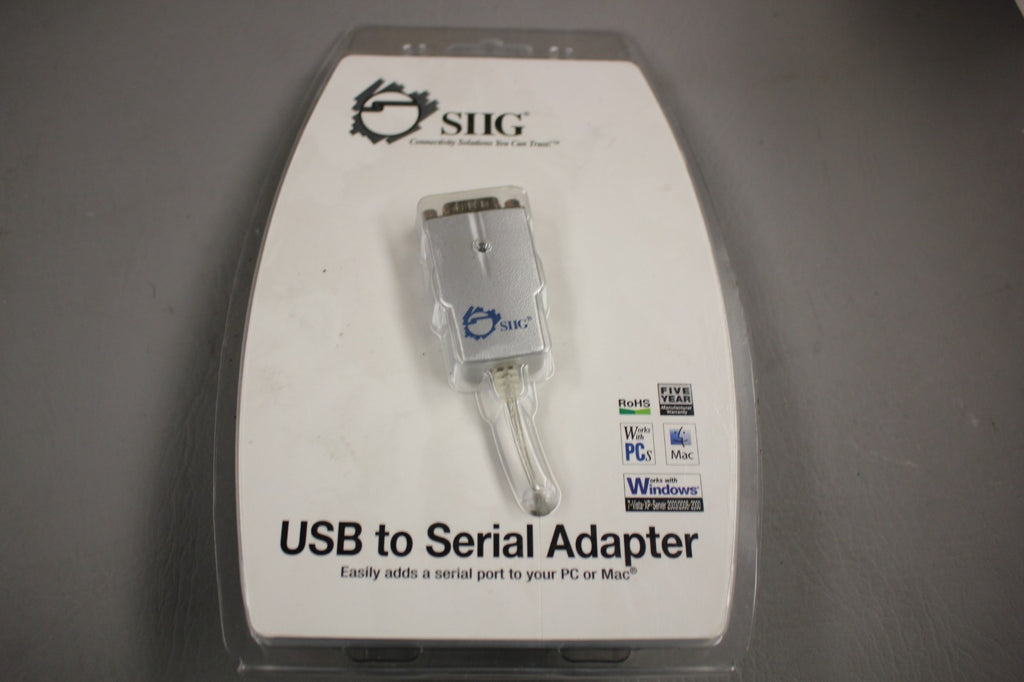 NEW SIIG USB TO SERIAL ADAPTER JYR3206X0012 JU-CB1S12-S3