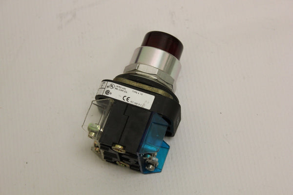 Allen Bradley 800t-QBH24RD1V ser T Red  Push Button