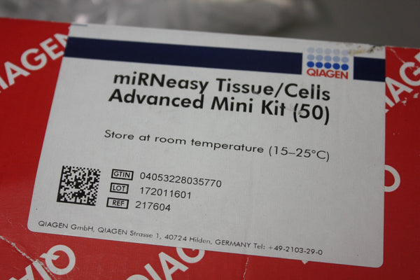 NEW QIAGEN miRNEASY TISSUE CELLS ADVANCED MINI KIT (50) 172011601