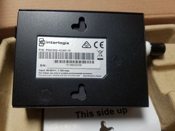 IFS Interlogix POC252-1CXP-1T 1 Port Power Over Coax Ethernet Extender 30W 