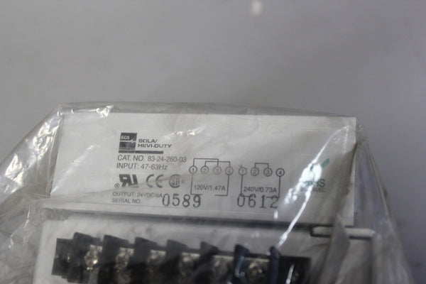 NEW SOLA/HEVI-DUTY DC POWER SUPPLY  83-24-260-03