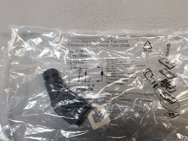 NEW BERKURT 6011 SOLENOID VALVE WITH CABLE PLUG 87PSI