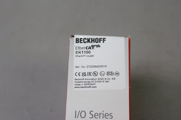 NEW BECKHOFF ETHERCAT COUPLER MODULE EK1100