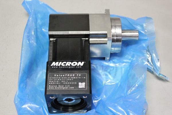 NEW BOSTON GEAR MICRON VALUETRUE 75 PLANETARY GEARHEAD  VTR075-035-0-RM075-19