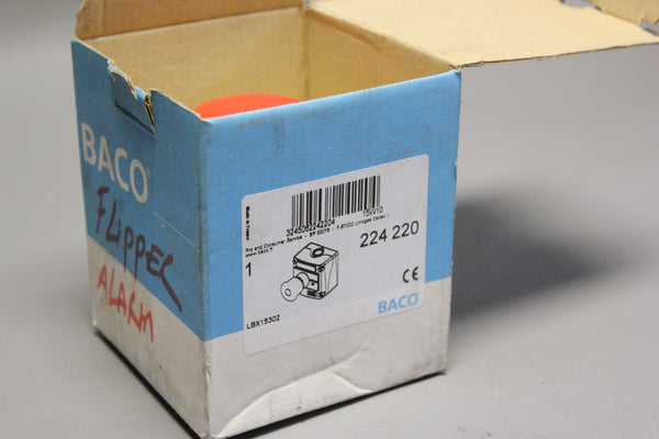 NEW BACO RED EMERGENCY STOP PUSHBUTTON IN ELCLOSURE  224 220 (LBX15302)