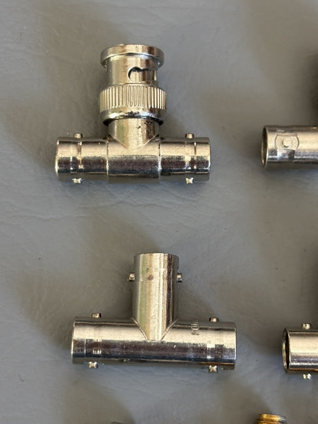 LOT OF 11- POMONA, Y & R, KEYSIGHT TECH 3284 BNC TEE ADAPTER COAXIAL ETC.