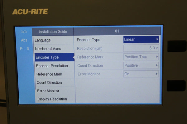 New ACU-RITE/HEIDENHAIN DIGITAL READOUT DRO 102 2X
