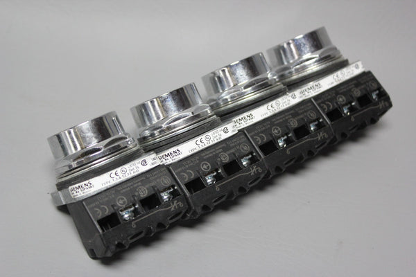 LOT OF 4 SIEMENS FLUSH PUSHBUTTONS 52PA8A2 W/52BAJ