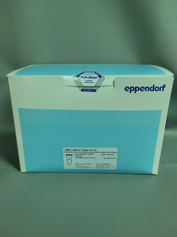 NEW EPPENDORF DNA LOBIND TUBES 5.0 ML PCR CLEAN 200 QTY 0030108310