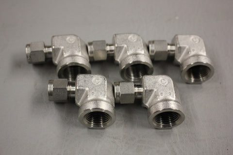 NEW SWAGELOK FITTING LOT OF 5 SS-400-8-6