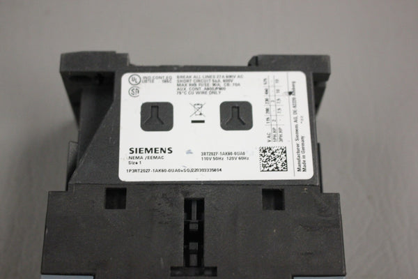 SIEMENS SIRIUS CONTACTOR 3RT2028-1BB40