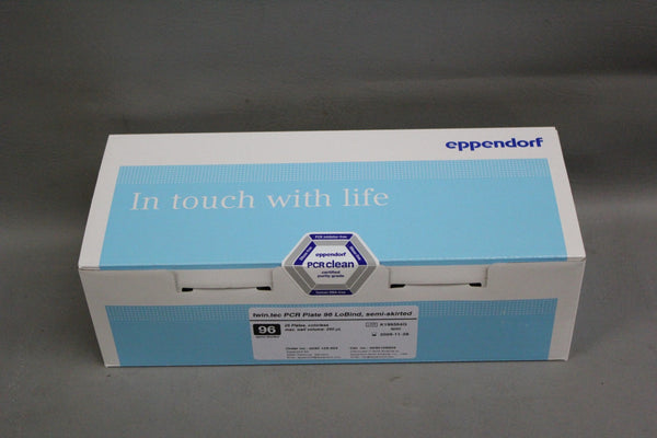NEW BOX EPPENDORF TWIN TEC PCR PLATES 96 LOBIND SEMI SKIRTED 0030129504