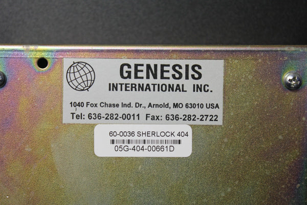 GENESIS SHERLOCK REFRIGERANT GAS MONITOR 60-0036  404 01-0173 36-0013