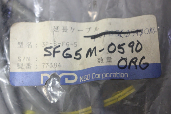 UNUSED NSD 3P-S-FG-5 SFG5M-0590 CABLE