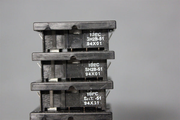 10  IDEC BLADE RELAY SOCKET BASES SH2B-51 