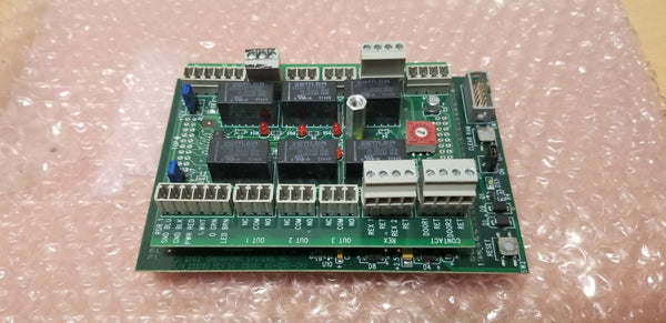 Checkpoint AC-1200-CPU CPU Board With A1033 Reader Board Access Control Rev00