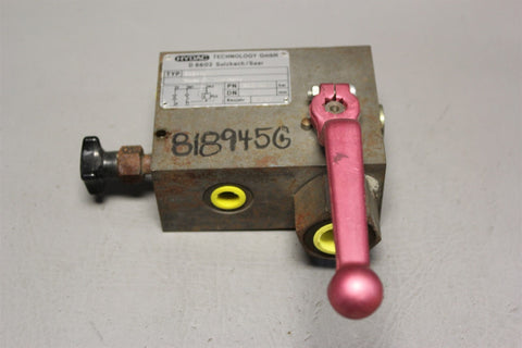 HYDAC HYDRAULIC SAFETY ACCUMULATOR SHUT OFF BLOCK SAB10M12A