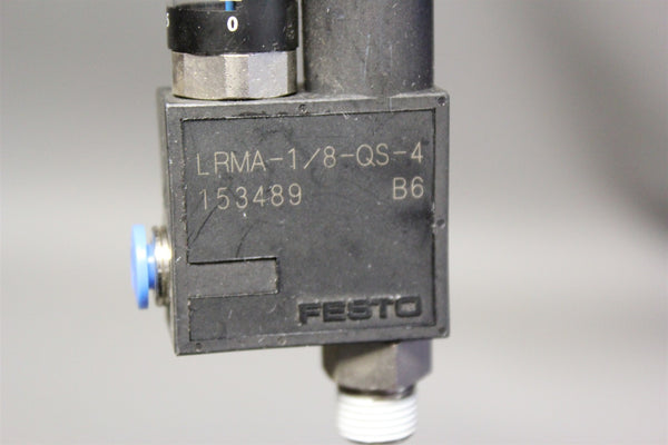 UNUSED FESTO MINI PRESSURE REGULATOR LRMA-1/8-QS-4