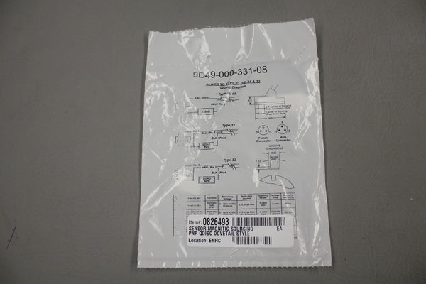 NEW FABCO-AIR 9D49-000-331-08 MAGNETIC POSITION SENSOR
