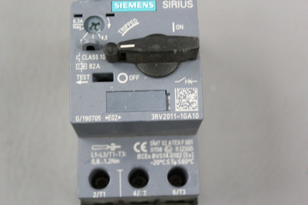 SIEMENS SIRIUS CONTACTOR MOTOR STARTER 3RV2011-1GA10