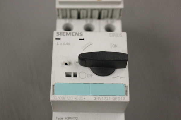 SIEMENS SIRIUS CIRCUIT BREAKER 3RV1721-0ED10