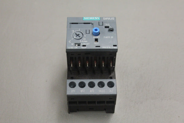 SIEMENS 3RB3016-2PB0 OVERLOAD RELAY