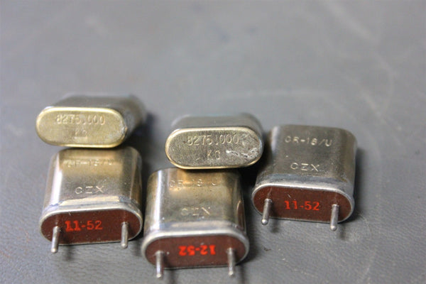 LOT OF 5 VINTAGE NOS CZX RADIO CRYSTAL CR-18/U 8275.000 KC HAM