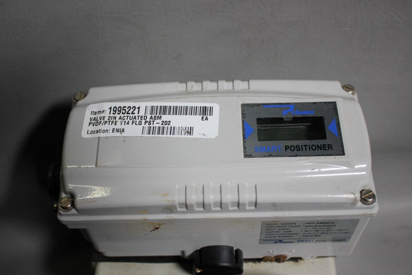 ASAHI 2" ACTUATED TEFLON VALVE W/ SMART POSITIONER  PST-A202D.N & 2484286-010