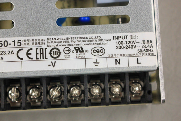 NEW MEAN WELL LRS-350-15 POWER SUPPLY MODULE
