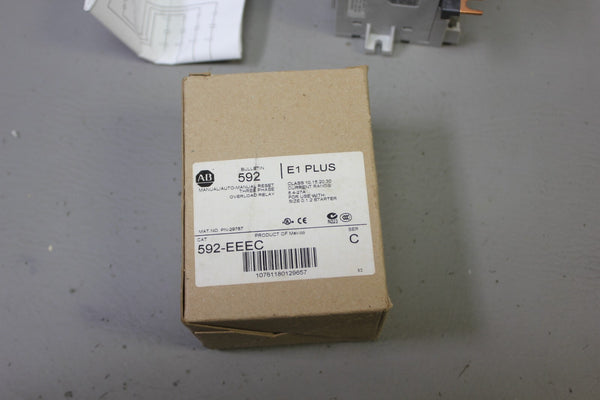 NEW ALLEN BRADLEY E1 PLUS OVERLOAD RELAY 592-EEEC SER. C