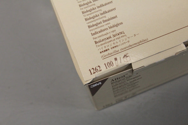 3M ATTEST 1262 STERILIZATION BIOLOGICAL INDICATOR VIAL 100 CT