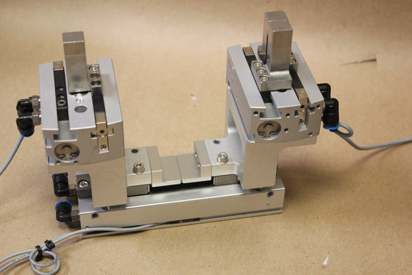 SMC/FEST PNEUMATIC GRIPPERS P/N: MHF2-16D2  & (2) HPGL-14-20-A-B