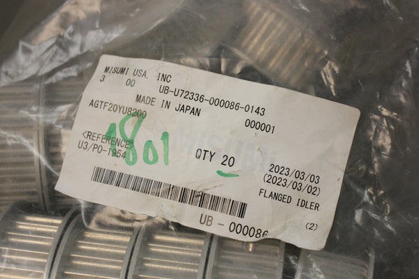 LOT OF 4 NEW MISUMI UB-U72336-000086-0143 AGTF20YU8200 TIMING PULLEYS