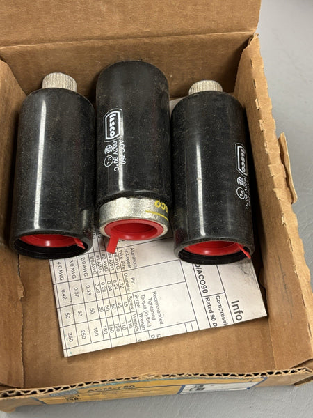 3- NEW ILSCO ACM-750 ALUM PIGTAIL ADAPTOR 750KCMIL-700KCMIL