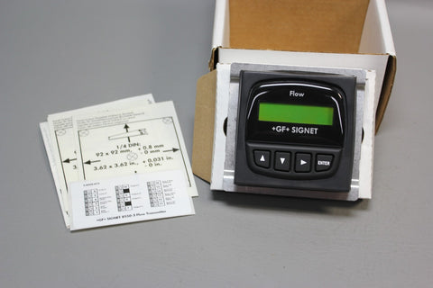 NEW GEORG FISCHER GF SIGNET  FLOW TRANSMITTER PANEL 159000052 3-8550-3P