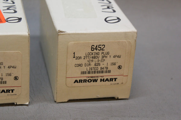 NEW LOT OF 2 ARROWHART 6452 LOCKING PLUGS