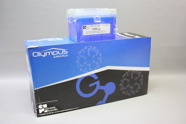 NEW OLYMPUS 1000 UL LOW BINDING PIPETTE TIP 23-165RS SEALED 768 TIPS