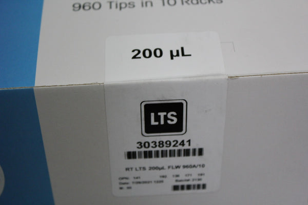 NEW BOX 960 RAININ 200ul BIO CLEAN ULTRA RT LTS PRECISION PIPETTE TIPS 30389241