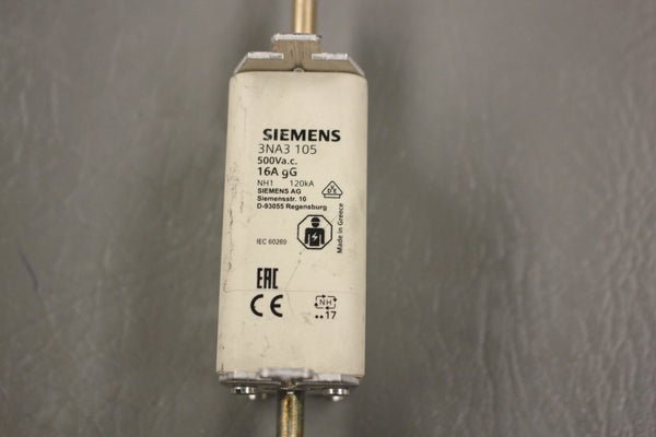 SIEMENS FUSE BLOCK 3NA3 105