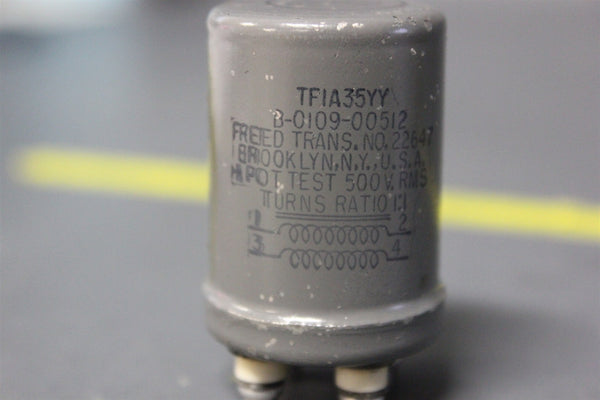 VINTAGE UNUSED FREED TRANSITRON TRANSFORMER B-0109-00512  (S15-1-15A)