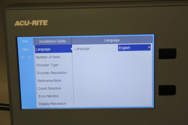 New ACU-RITE/HEIDENHAIN DIGITAL READOUT DRO 102 2X