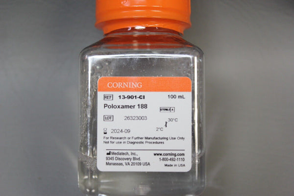 NEW 100mL BOTTLE OF CORNING POLOXAMER 188 13-901-CI