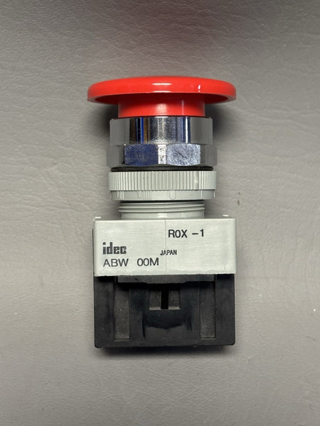 IDEC ABW401-R RED PUSH BUTTON MUSHROOM  ABW 00M