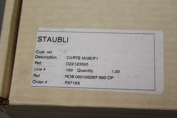 NEW STAUBLI ROBOT CONTROL CARD MI-3e 10332-11410 REV F1 ADEPT